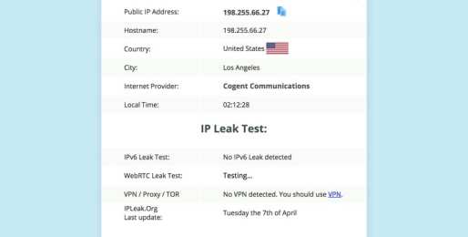تسرب Astrill VPN IP