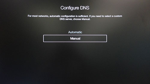 DNS Manual Apple TV