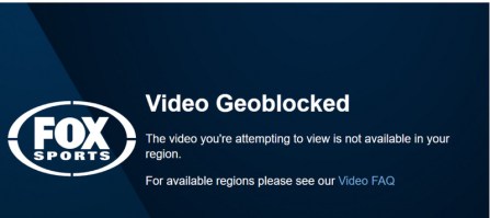 Fox Sports Geo-Error