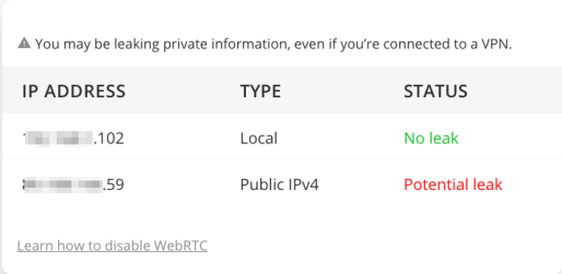 WebRTC بدون VPN